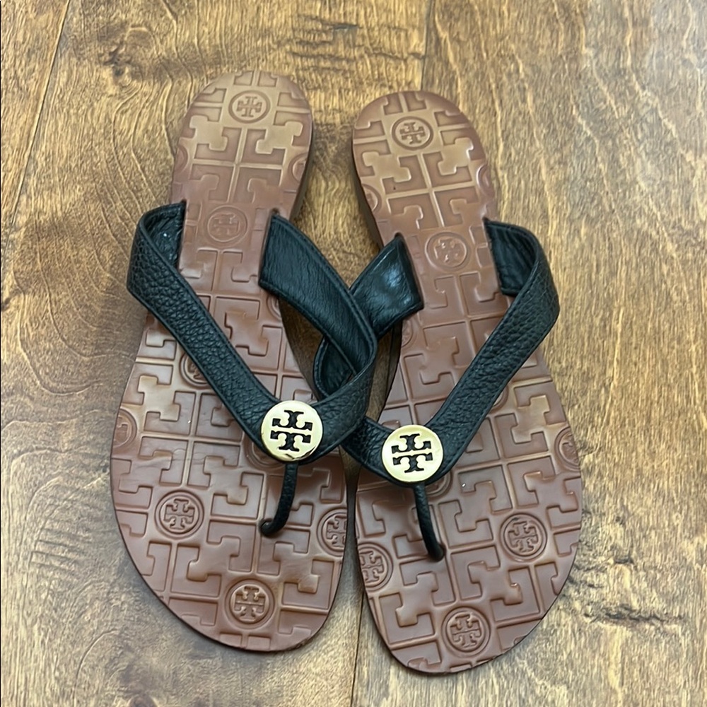 Tory Burch Black and Brown Men's Sandals